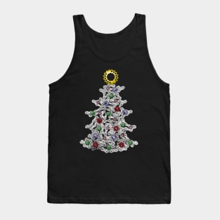 Bike Chain Cycling Christmas Tree Tank Top